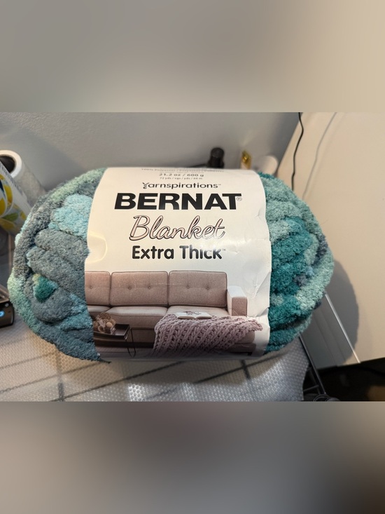 Bernat Other - NWT Bernat Blanket Extra Thick Jumbo #7 Aquatic Yarn - 72 Yards (3 Skein Lot)